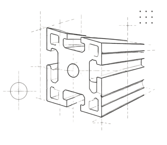 Machined aluminum specimen